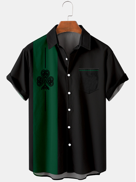 

Work Geometric Shirts & Tops, Black, Shirt