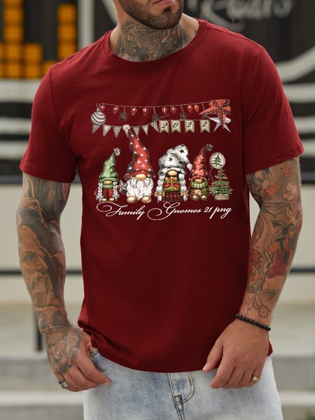 

Gnomes Clipart Christmas Family Shirts & Tops, Red, T-shirts