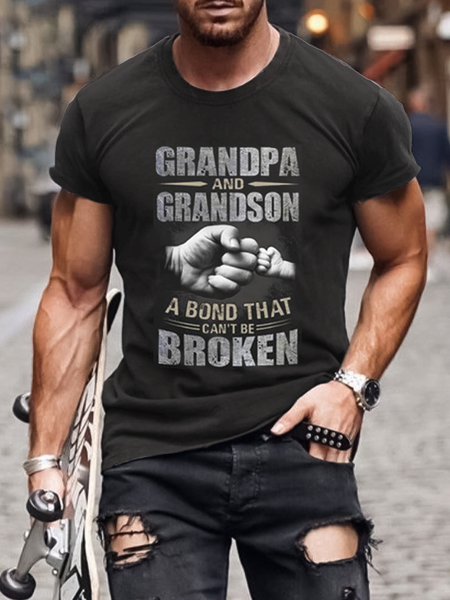 

Printed Crew Neck Shirts & Tops, Black, Men's t-shirts