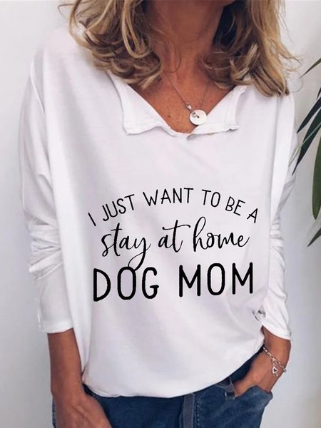 

Casual Long Sleeve Plus Size Printed Tops, White, Blouses & Shirts