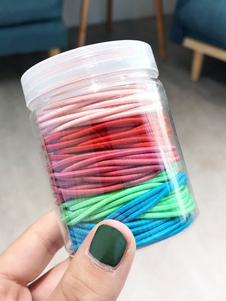 

Simple Candy Color Hair Tie, Headwear