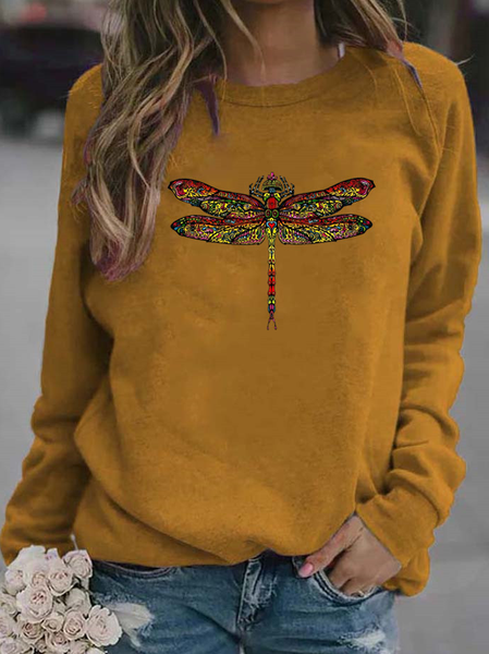 Libellula Casuale Felpa, Cachi, Blouses & Shirts