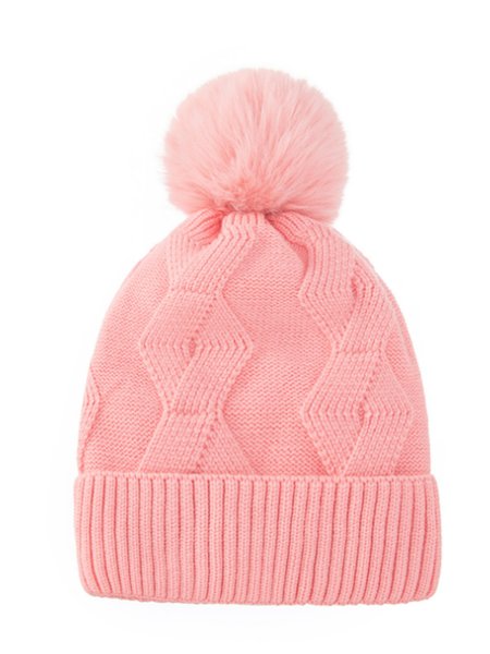 

Warm Casual Wool Ball Knitted Hat, Pink, Poncho and Capes