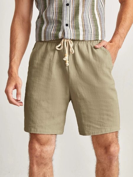 

Vacation Pockets Cotton Pants, Aqua, Men's shorts