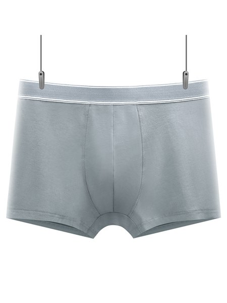 

Men's Cotton Material Plus Size Boxer Briefs, Light gray, Underwear & Socks