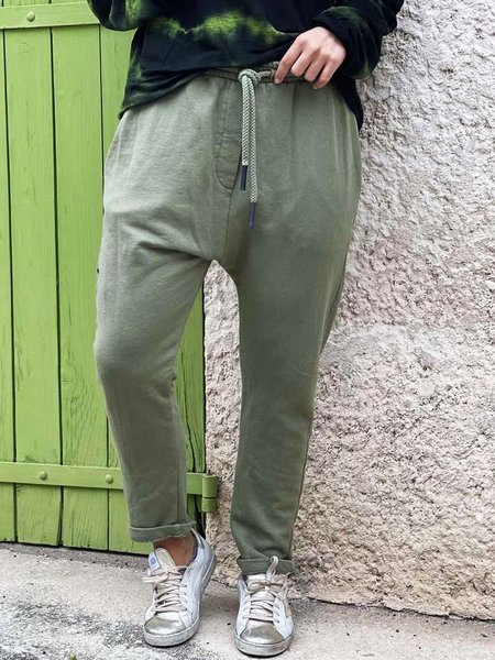 

Casual Solid Pants, Green, Pants