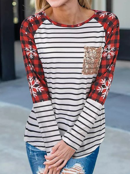 

Grid Casual Shirts & Tops, White, Long sleeve tops