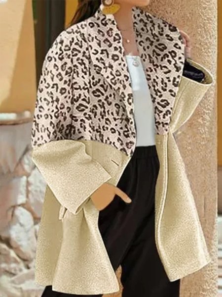 

Risvolto Leopardo Giubbotto, Come immagine, overcoat