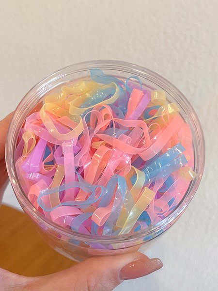 

Simple Candy Color Hair Tie, Headwear