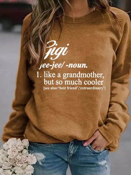 

Gigi Like A Grandmother But So Much Cooler Casual Sweatshirts, Yellow, Hoodies&Sweatshirts