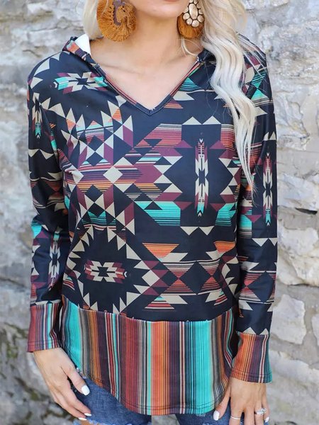 

Loosen Hooded Sweatshirt, Multicolor, Sweatshirts & Hoodies