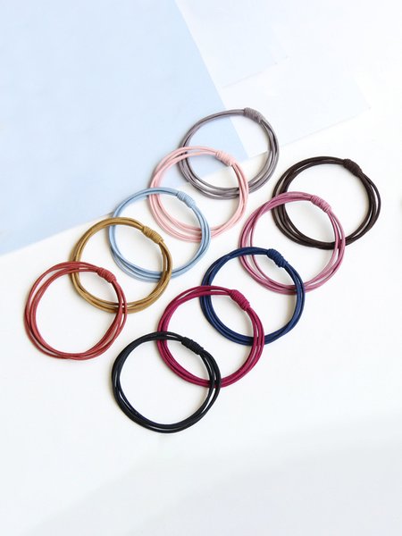 

Simple Pearl Hair Tie Set 20 Pieces, Color5, Headwear
