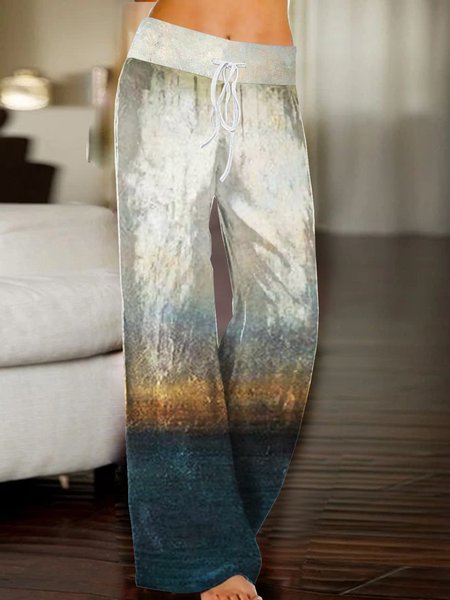 

Abstract Casual Woman Pants, As picture, Pants