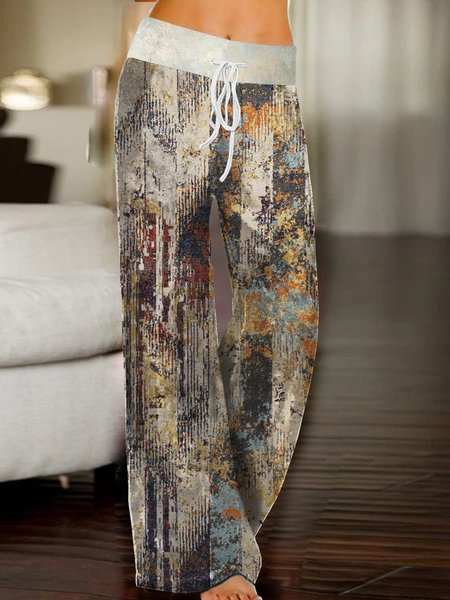 

Abstract Loose and casual Pants, As picture, Pants
