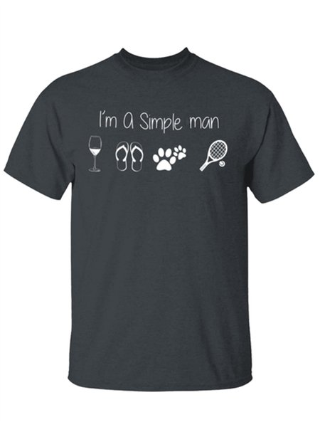 

Casual Short Sleeve Shirts & Tops, Black, Men's t-shirts