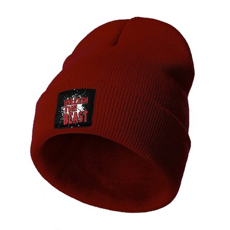 

Unleash The Beast Casual Acrylic Hats, Wine red, Hats