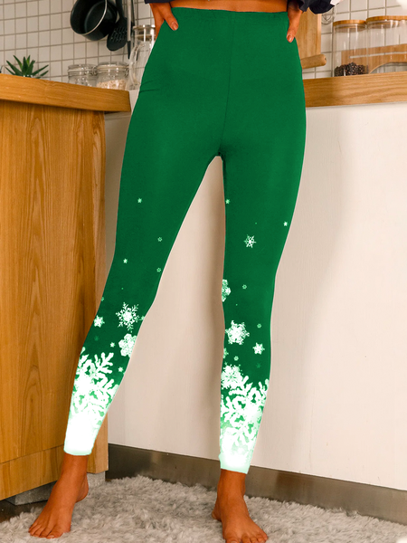 

Plus size Christmas Skinny Leggings Leggings, Green, Leggings