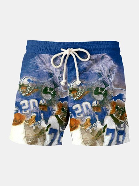 

Pockets Casual Pants, As picture, Men's shorts