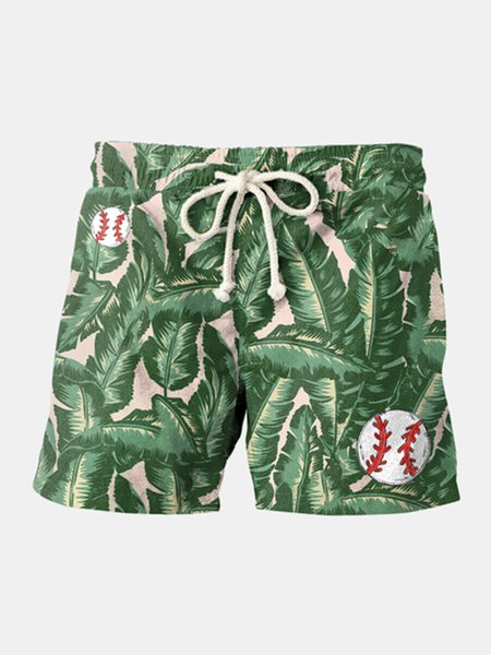 

Leaves Pants, As picture, Men's shorts