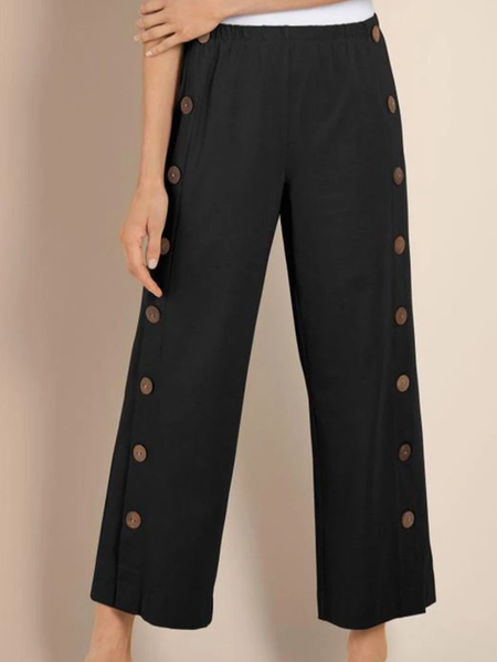 

Casual Loosen Pants, Black, Pants