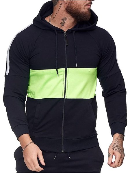

Plain Stitching Long Sleeve Casual Knit Coat, Green, Outerwear
