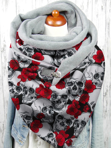 

Skull Scarf, As picture, Women Scarves & Shawls