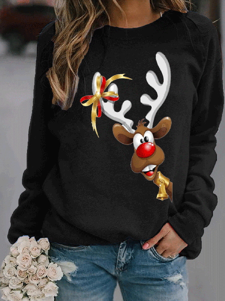 Casuale Felpa, Nero, Hoodies & Sweatshirts