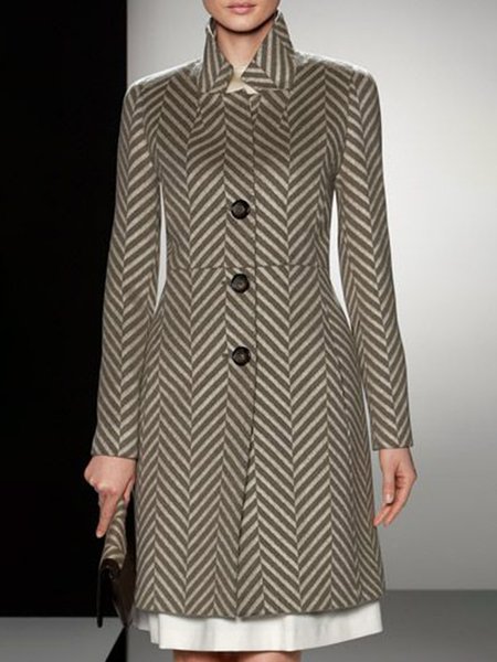 

Regular Fit Elegant Long sleeve Outerwear, As picture, Coats