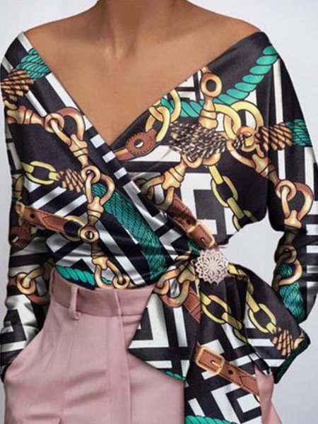 

Date Holiday Daily Regular Fit Sweet Top, As picture, Blouses and Shirts