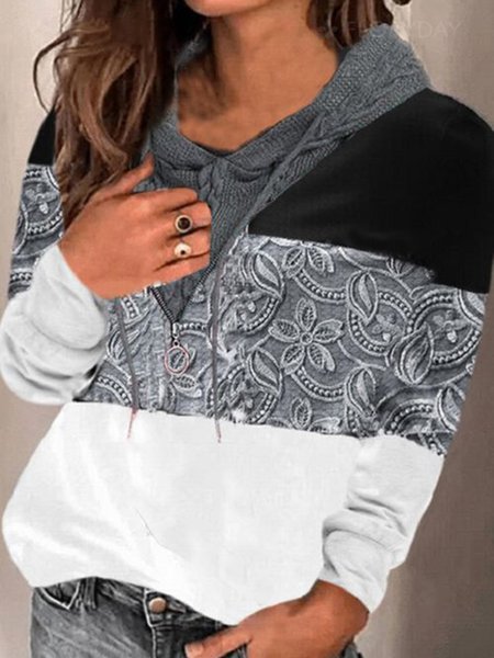 

Hooded Casual Loosen Sweatshirt, Multicolor, Sweatshirts & Hoodies