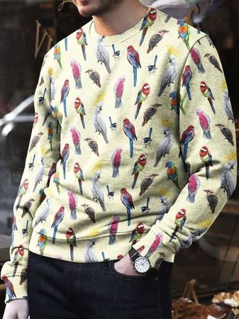 

Crew Neck Long Sleeve Casual Shirts & Tops, As picture, T-shirt