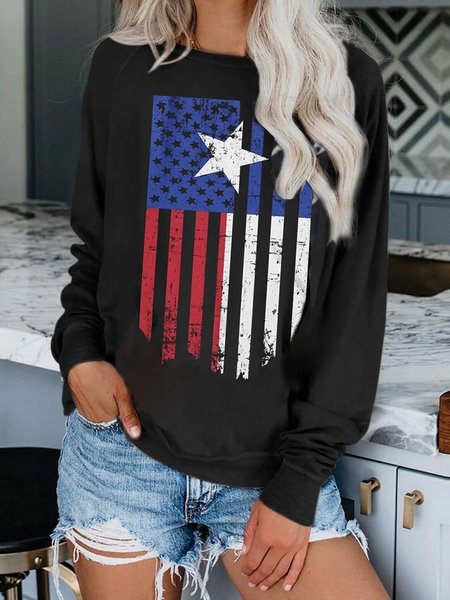 

Black Casual Loosen Crew Neck Sweatshirt, Hoodies & Sweatshirts
