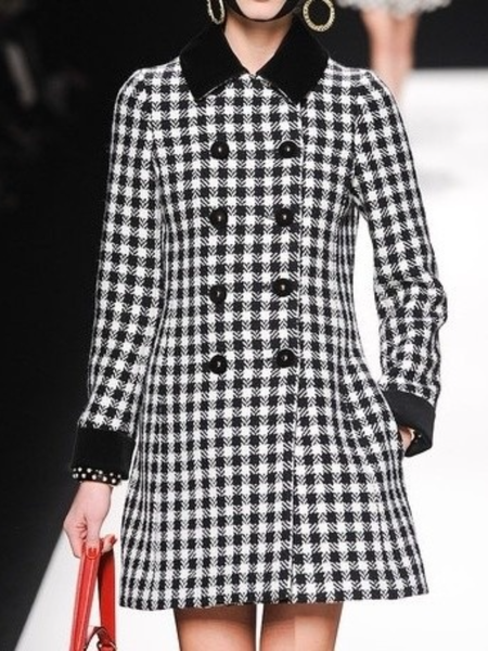 

Winter Long sleeve Simple Formal Date Daily Outerwear, As picture, Coats