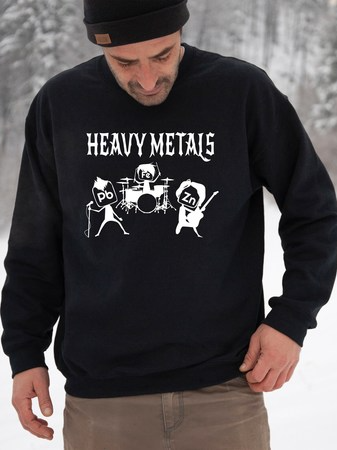 

Men's Patterned Cotton Crew Neck Long Sleeve Sweatshirts, As picture, Hoodies