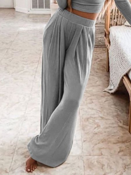 

Casual Plus Size Pants, Gray, Pants