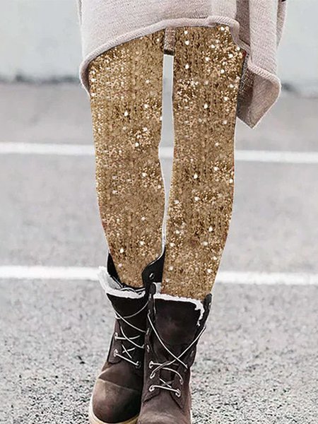 

Abstract Casual Leggings, As picture, Leggings
