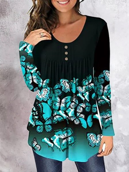 

Ombre Pastoral Tops, Green, Tops