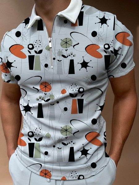 

Lapel Vacation Shirts & Tops, Multicolor, Men's t-shirts