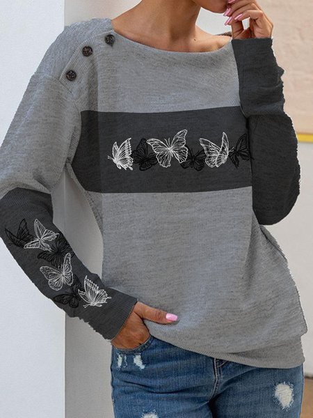 

Girocollo Vintage Farfalla Felpa, Grigio, Hoodies & Sweatshirts