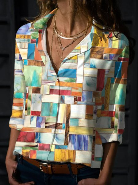 

Statement Ombre Shirts & Tops, Multicolor, Shirts & Blouses