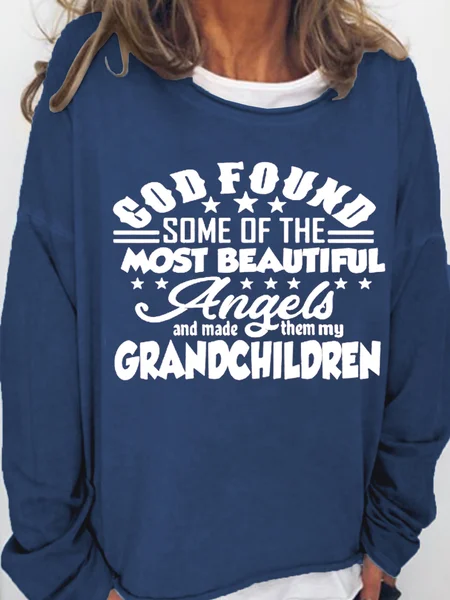 

God Found Some Of The Most Beautiful Angels Sweatshirt, Dark blue, Hoodies&Sweatshirts