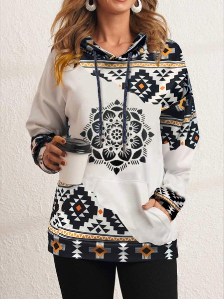 

Tribal Off Shoulder Sweatshirt, Black-white, Sweatshirts & Hoodies