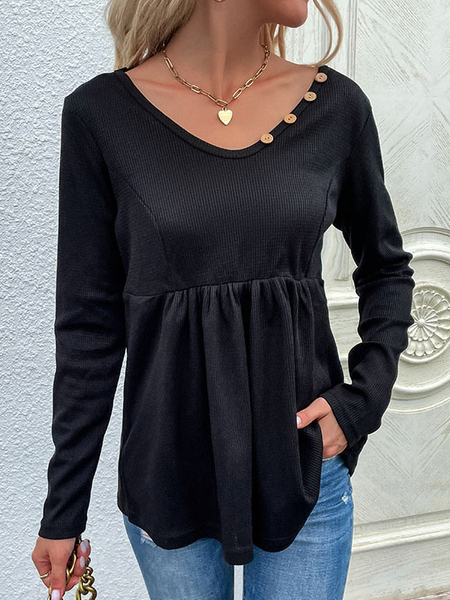 

Cotton Raglan Sleeve Shirts & Tops, Black, Long sleeve tops
