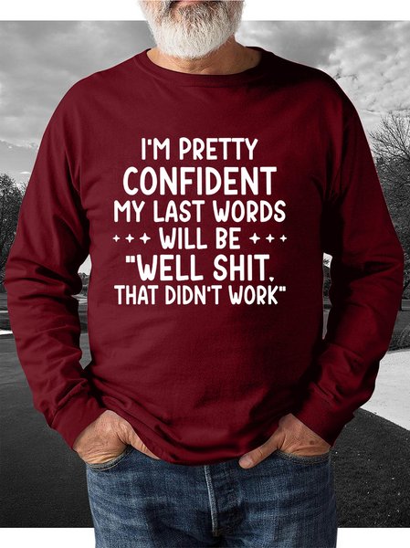 

My Last Words Men's sweatshirt, Red, Hoodies&Sweatshirts
