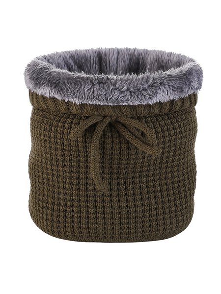 

Simple Plain Waffle Plus Velvet Warm Scarf, Army green, Women Scarves & Shawls