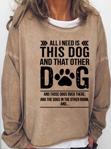 

Dog Lover Casual Sweatshirts, Light brown, Hoodies&Sweatshirts
