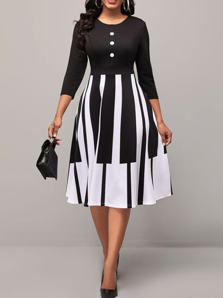 

Printed Casual Dresses, Black, Casual Dresses