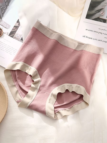 

High-waisted Abdomen Ladies Panties, Pink, Intimates