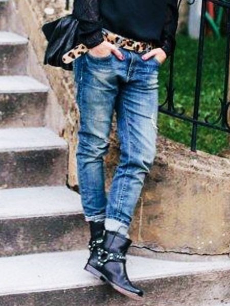 

Regular Fit Plain Denim Pants, Denim blue, Jeans