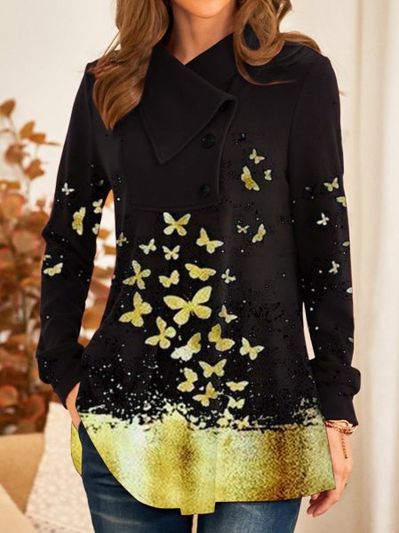 

Basics Butterfly Shirts & Tops, Black, Long sleeve tops